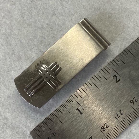 James Cavolini Stainless Steel 3D Cross Money Clip - Picture 7 of 7